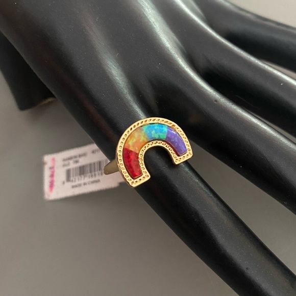 Kendra Scott Rainbow band ring in primary mix - Picture 4 of 7